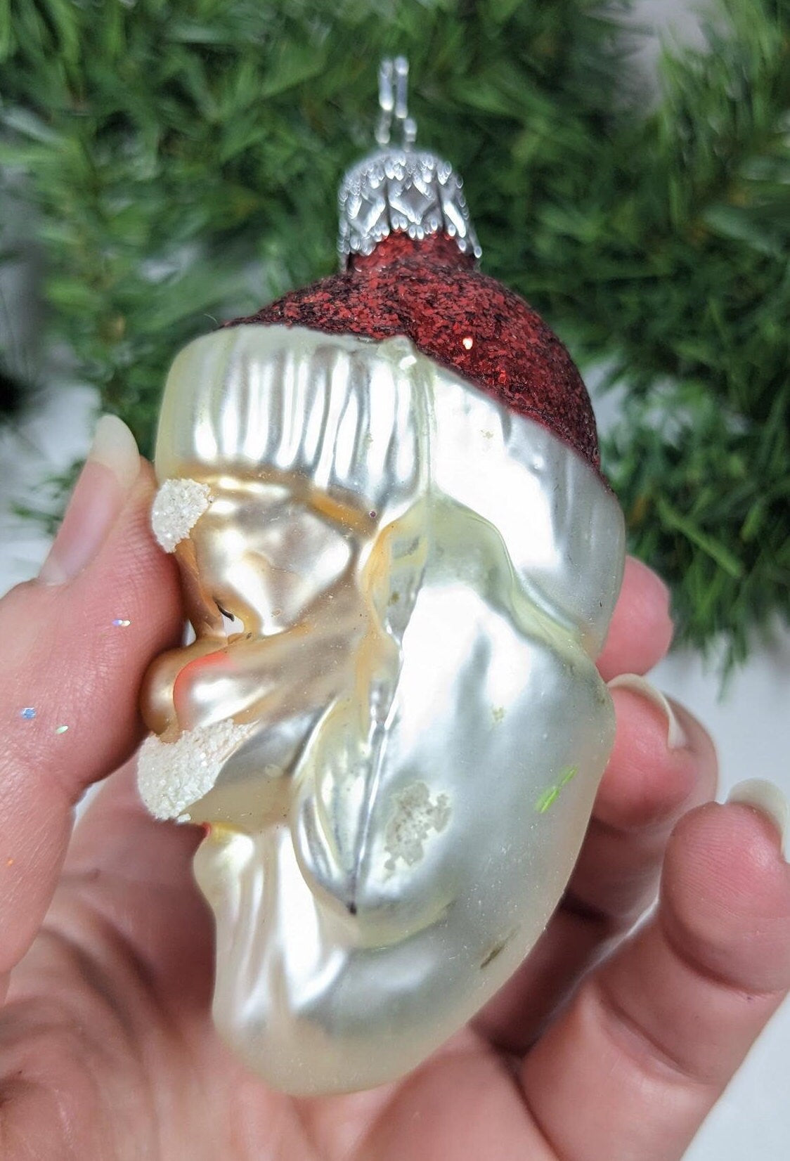 Santa Claus Retired Old World Christmas Inge Glas Ornament