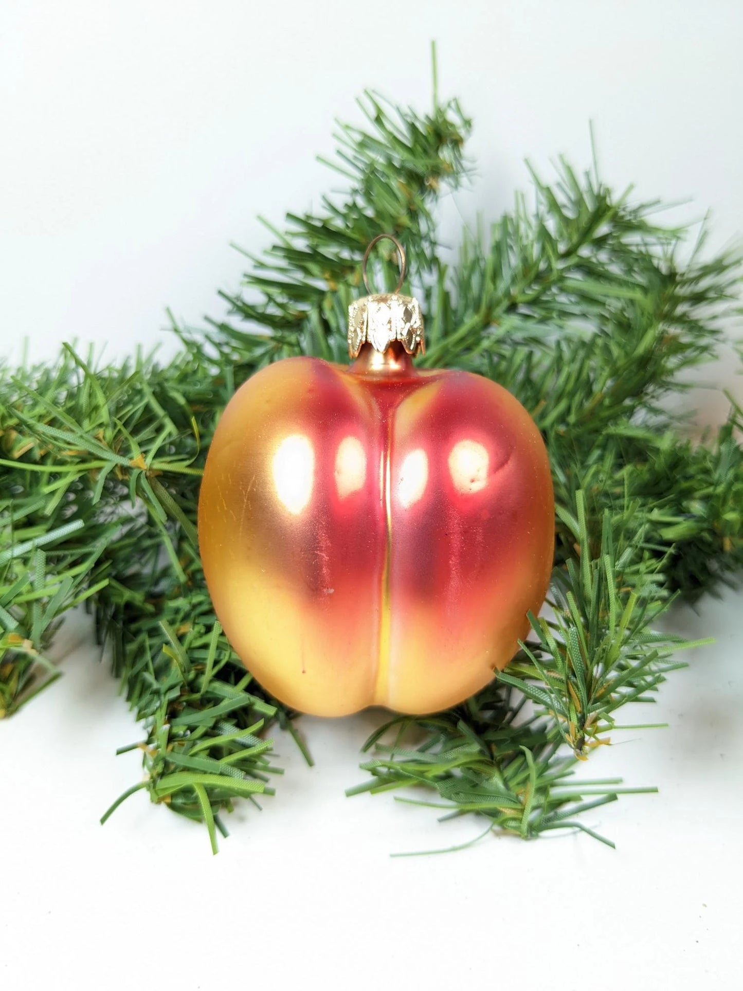 Nectarine Kurt Adler Christmas Ornament