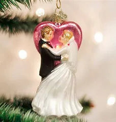 Bride and Groom Old World Christmas Ornament