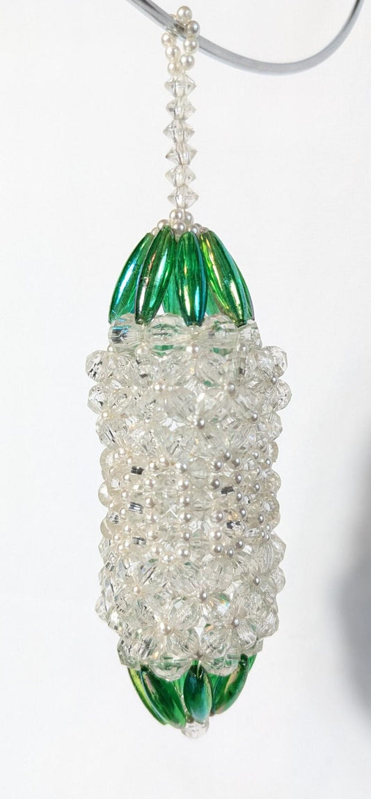 Vintage Beaded Chandelier Christmas Ornament
