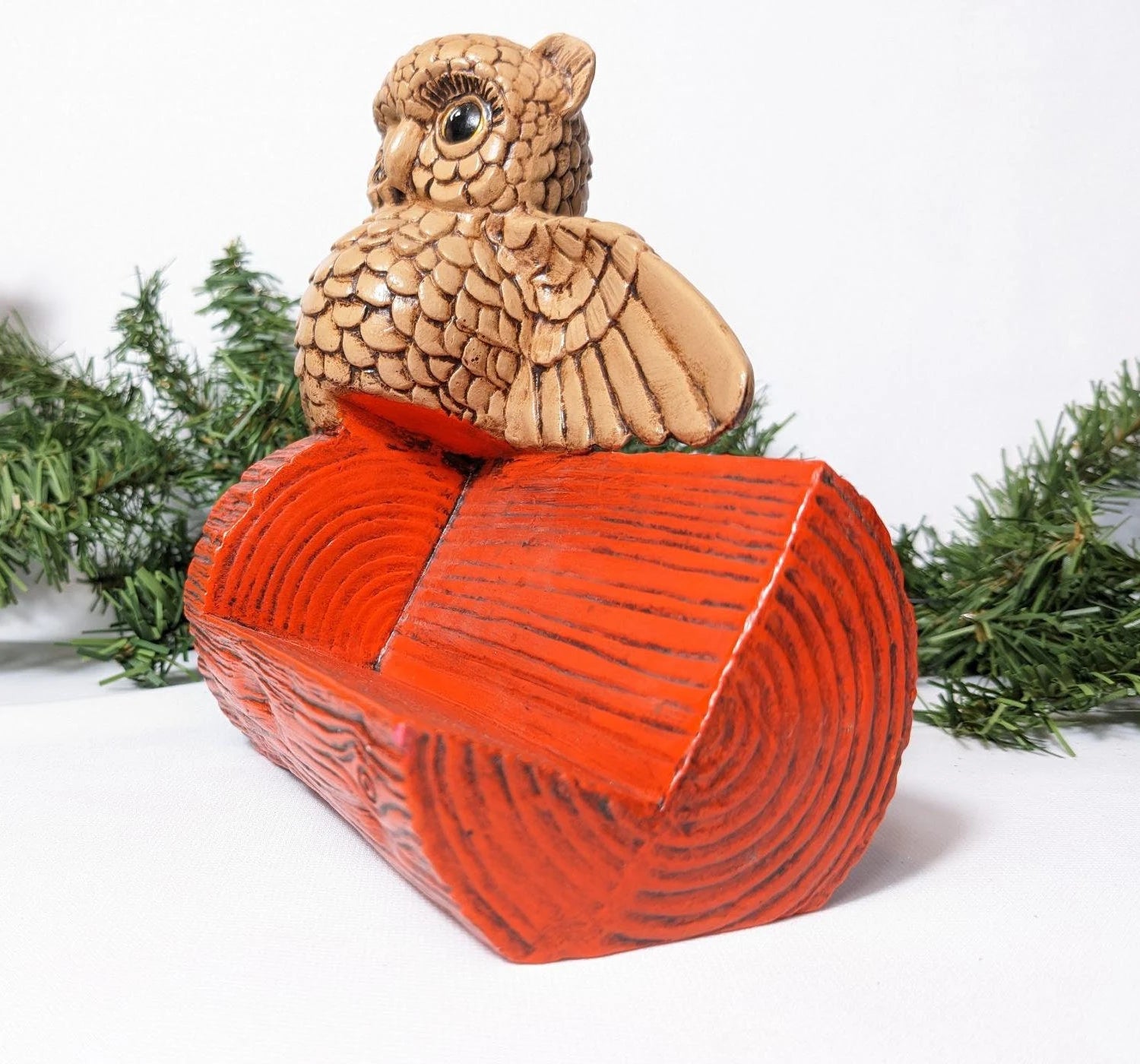 1970's Vintage Owl Business Card Holder