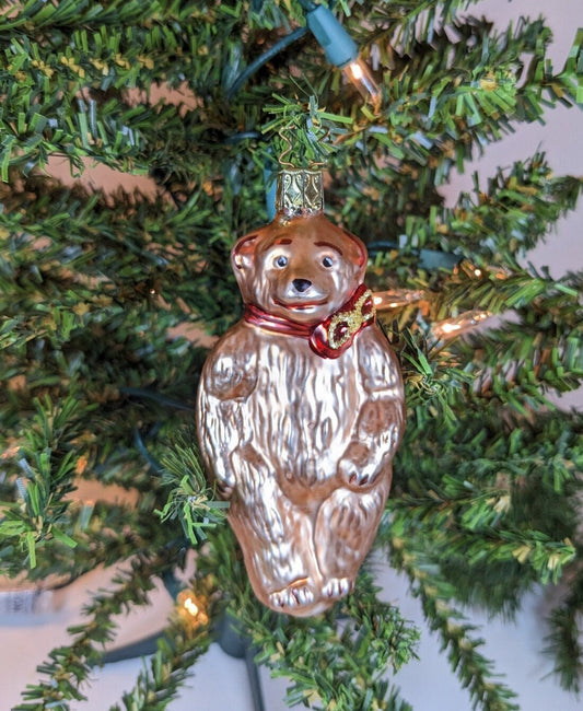 Teddy Bear Retired Inge Glas Old World Christmas Ornament