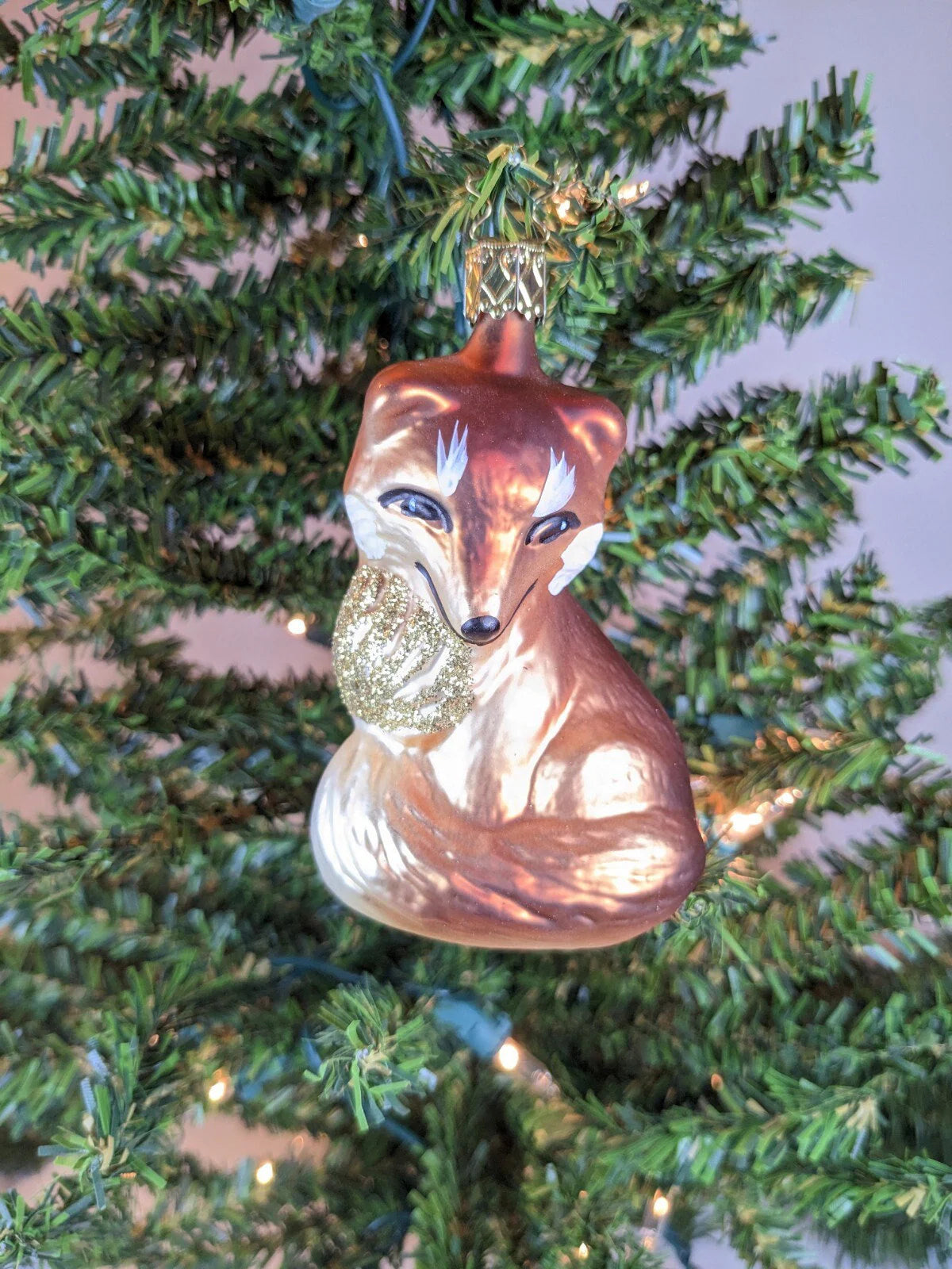 Fox Retired Old World Christmas Inge Glas Ornament