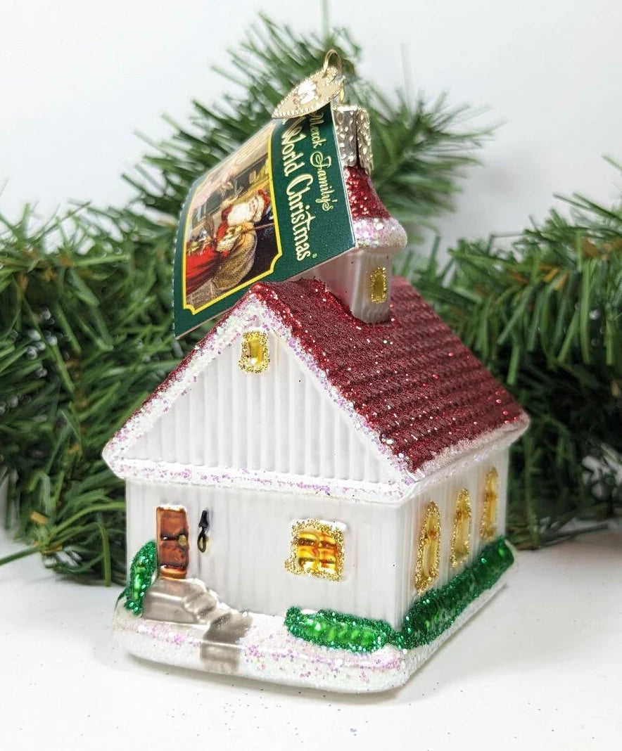 The Country Church Retired Old World Christmas Ornament