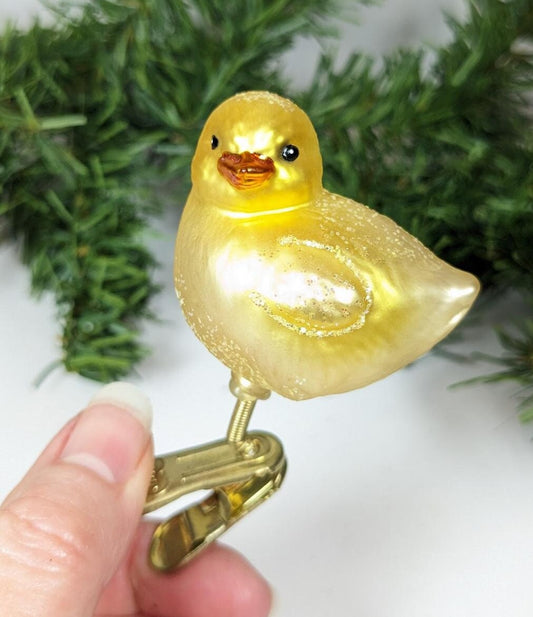 Christmas Chick Ornament Clip, Retired Old World Christmas