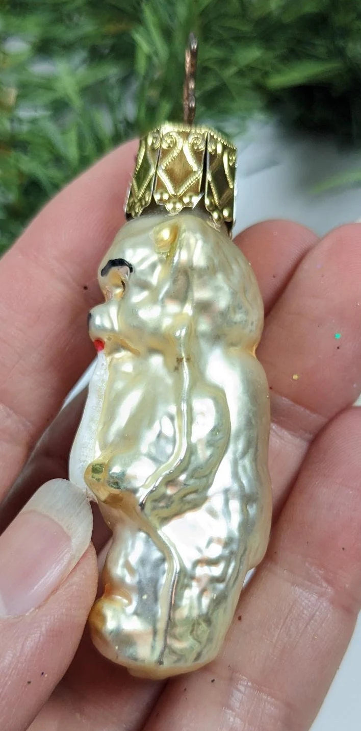 Baby Bear with Bottle Retired Inge Glas Old World Christmas ornament