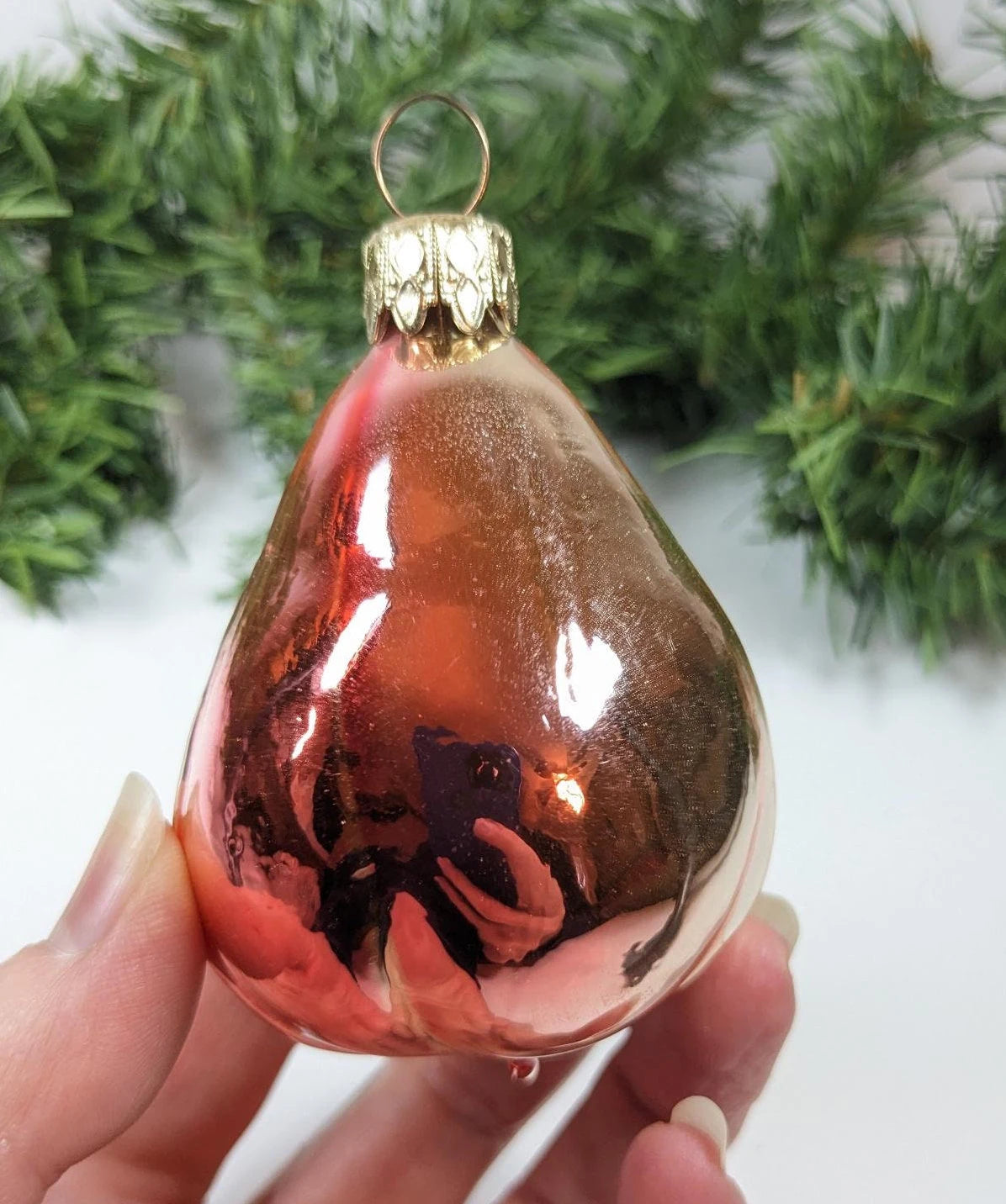 Kurt Adler Pear Christmas Ornament
