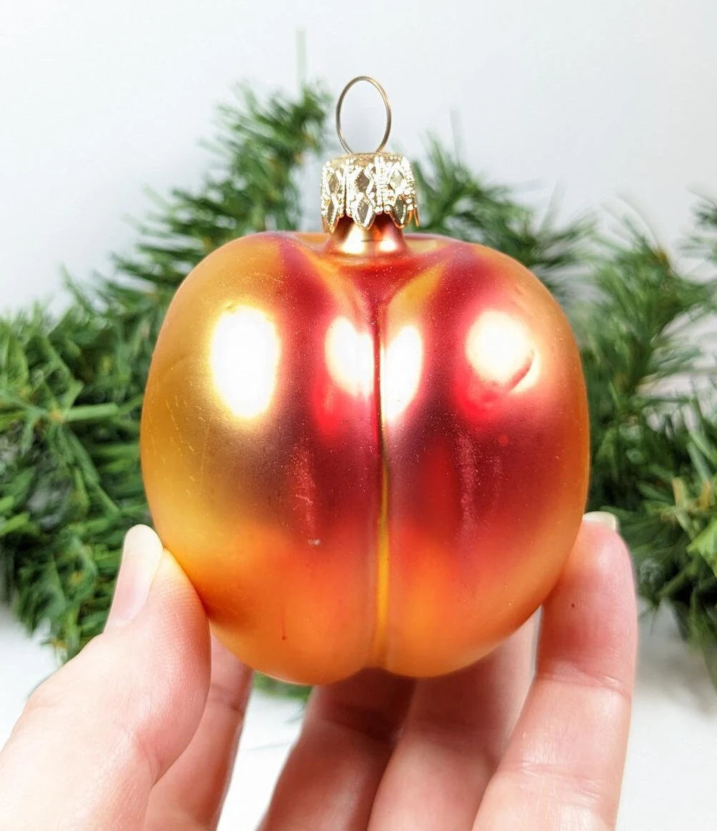 Nectarine Kurt Adler Christmas Ornament