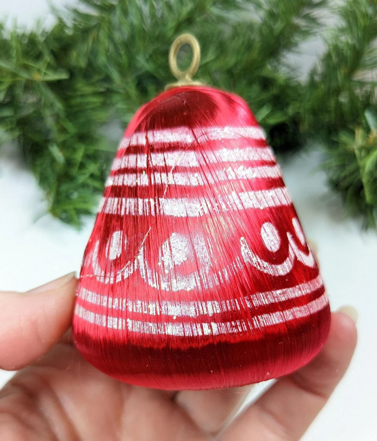 Vintage 1960's Satin Bell Christmas Ornaments