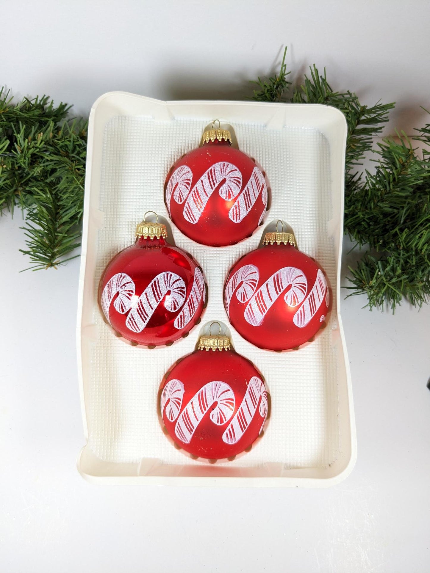 Vintage Krebs Candy Cane Ornaments