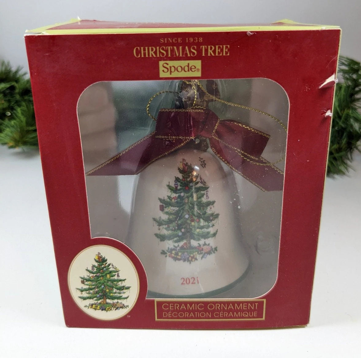 Christmas Tree Bell Ornament, Spode 2021