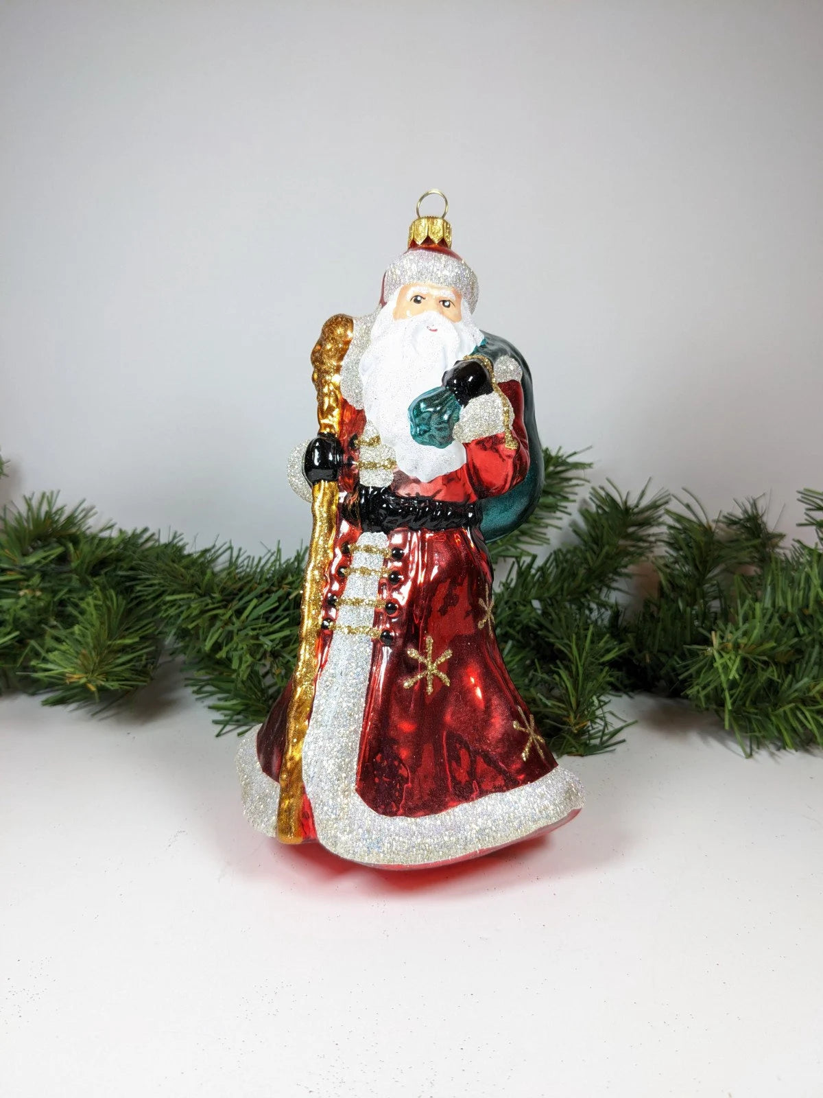 Large Santa with Gift Sack Ornament