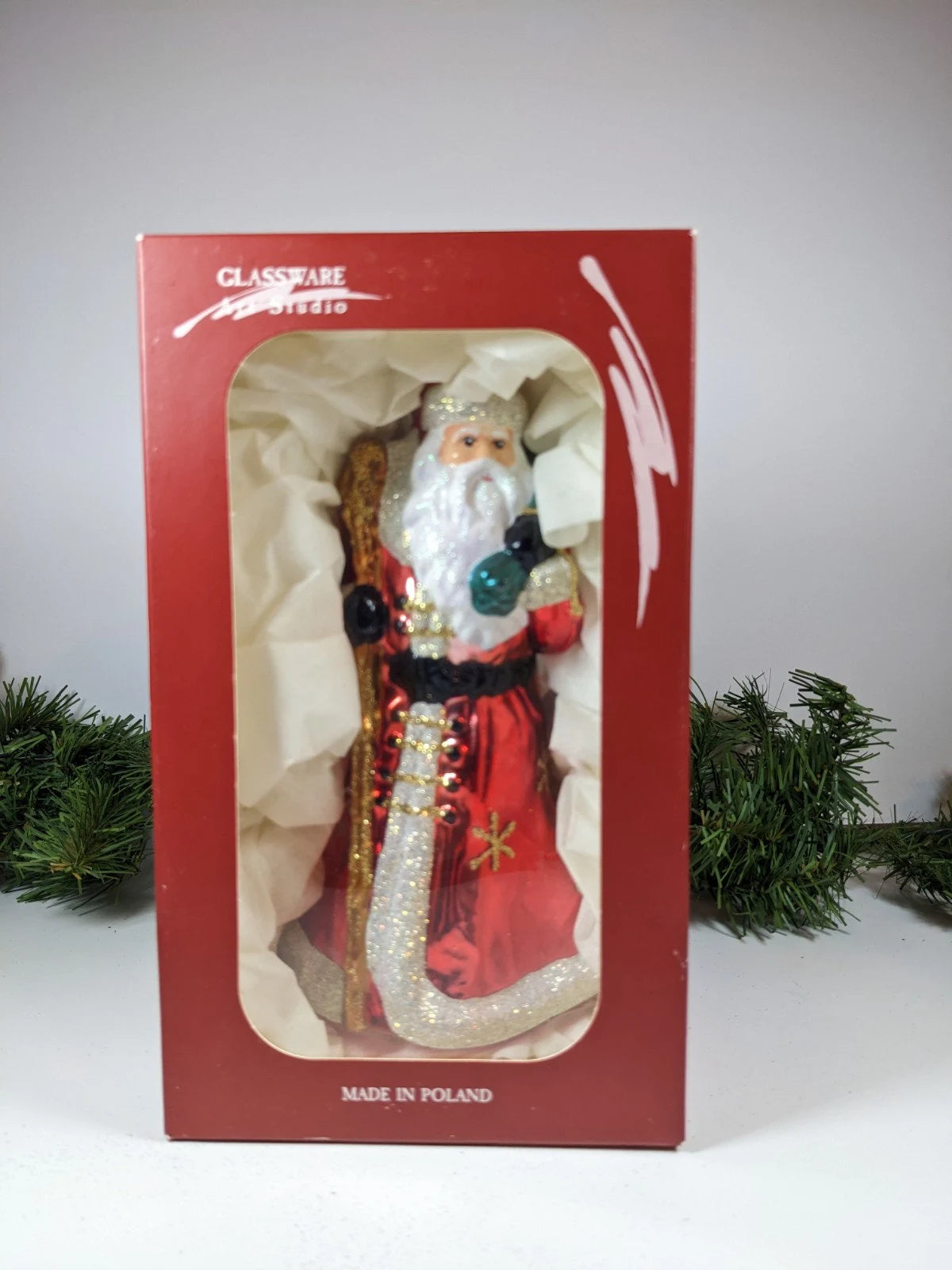 Large Santa with Gift Sack Ornament