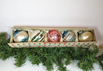 Vintage Shiny Brite Christmas Ornaments