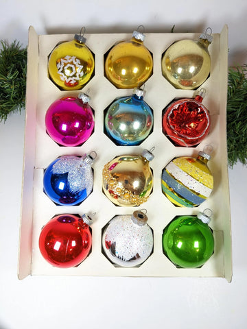 Vintage Shiny Brite Christmas Ornaments