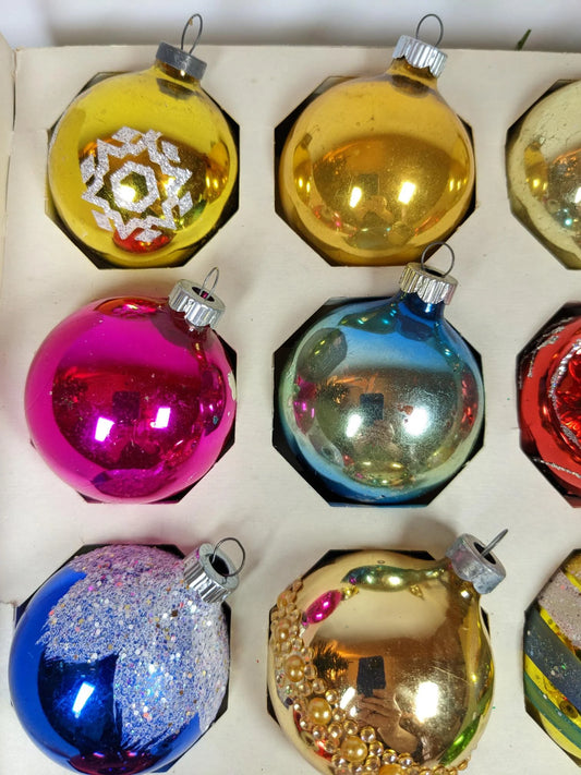 Vintage Shiny Brite Christmas Ornaments