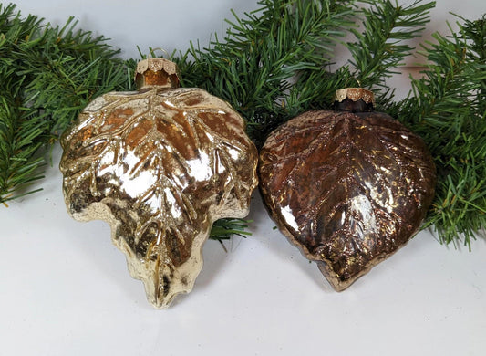 Vintage Rauch Large Leaf Ornaments