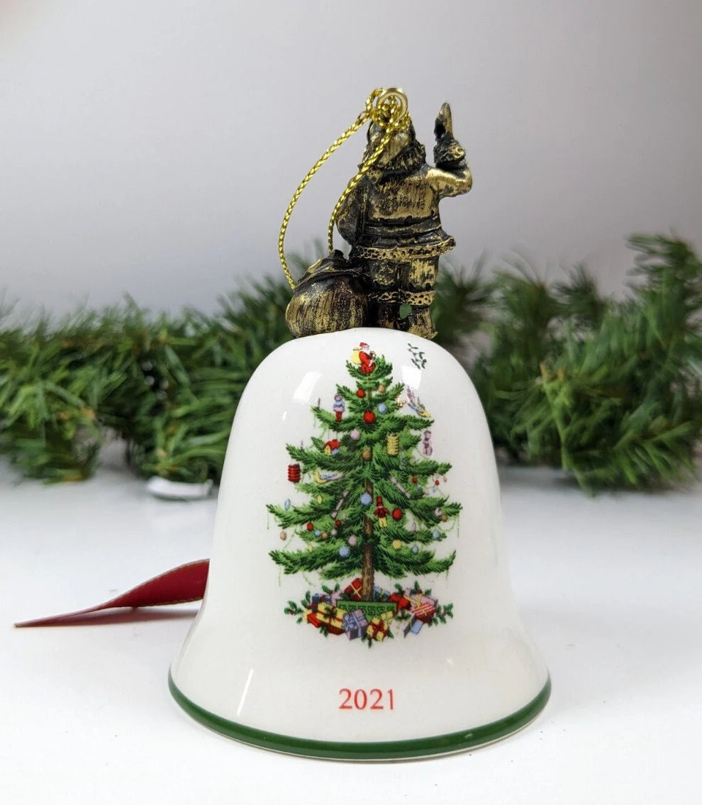 Christmas Tree Bell Ornament, Spode 2021