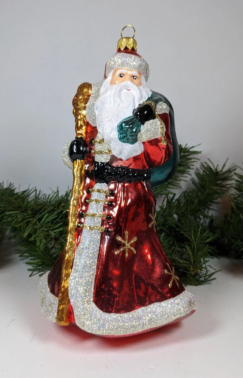 Large Santa with Gift Sack Ornament