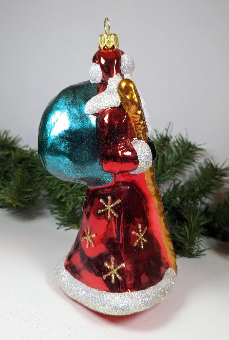 Large Santa with Gift Sack Ornament