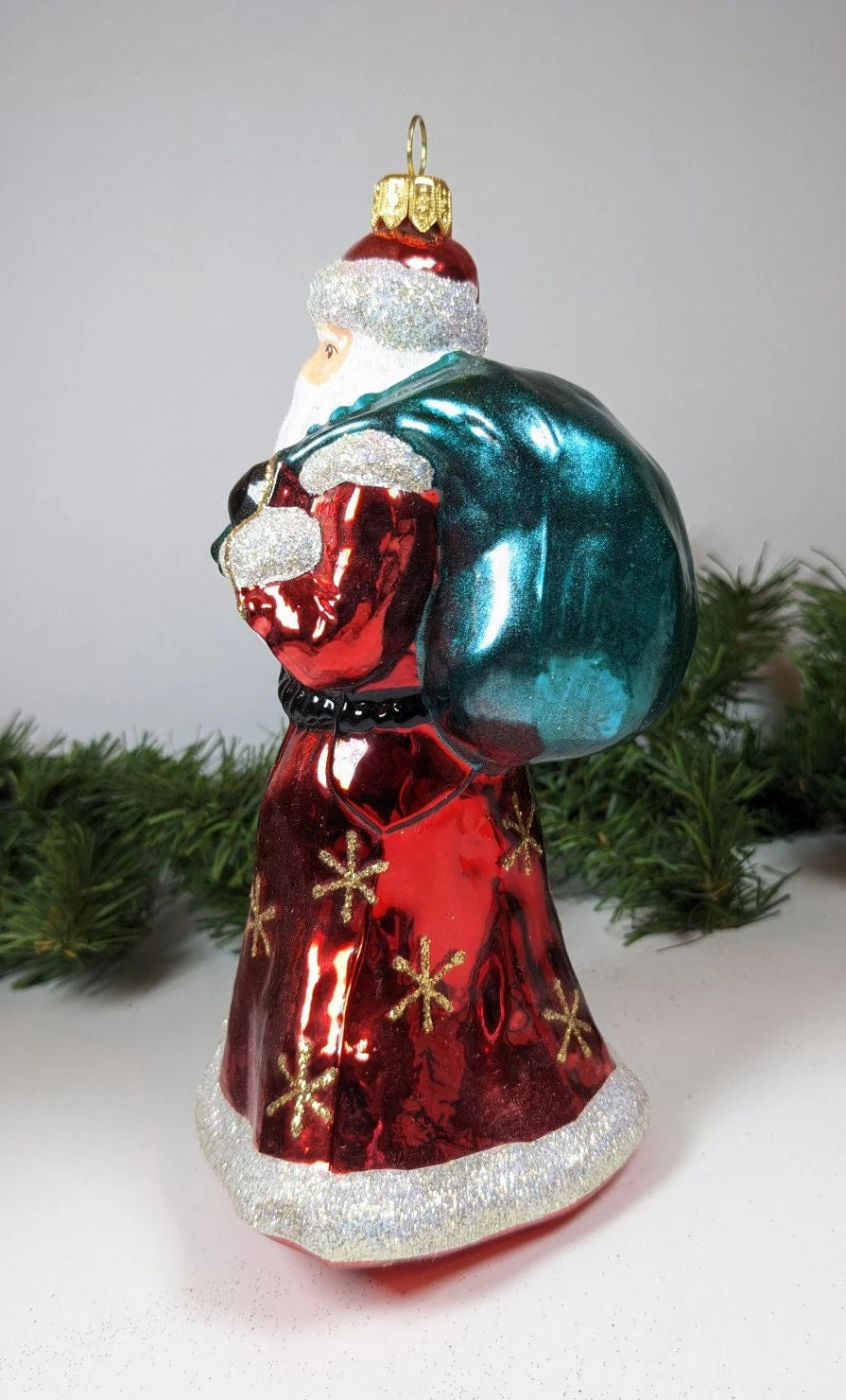 Large Santa with Gift Sack Ornament