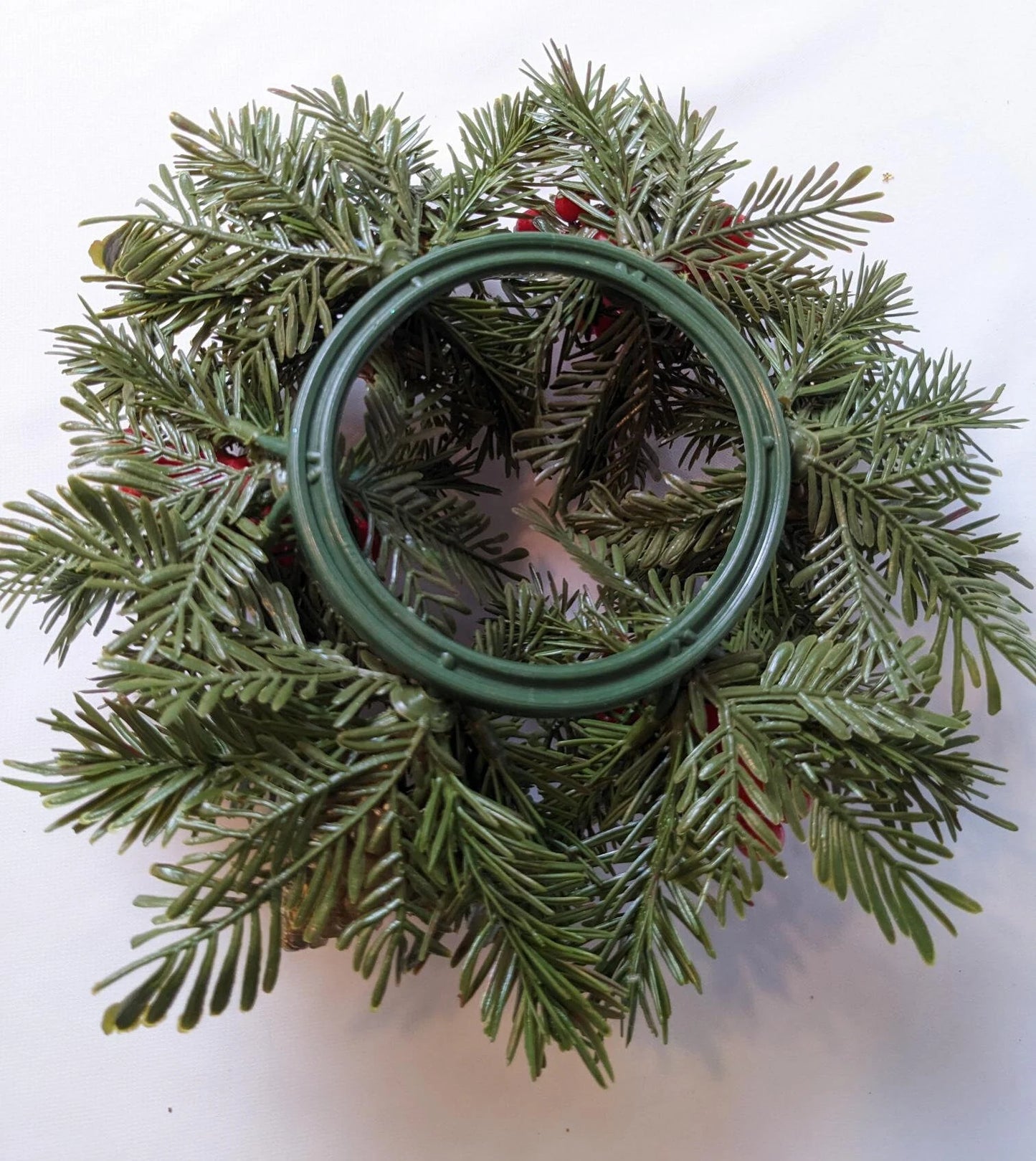 Vintage Plastic Candle Wreath Ring