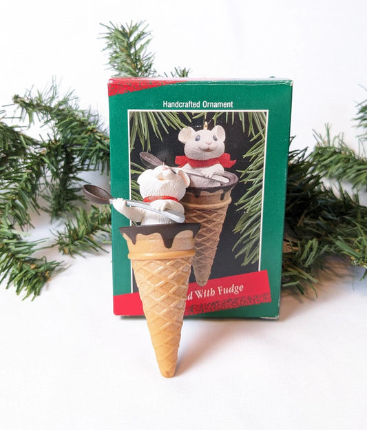 Vintage Hallmark Filled with Fudge Christmas Ornament