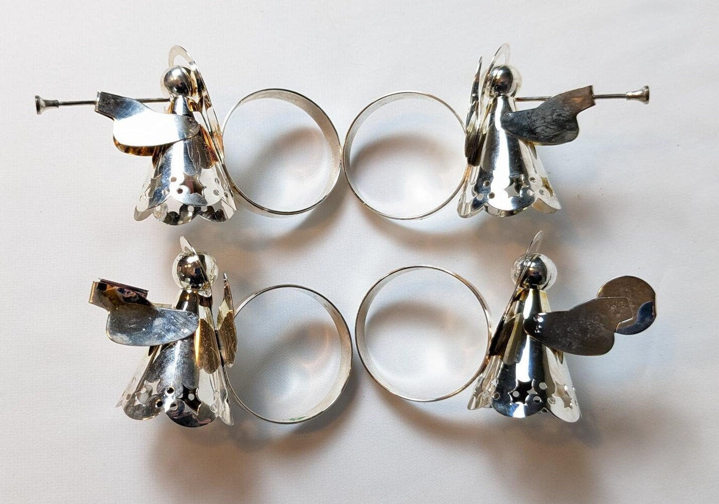 Silverplated Angel Napkin Rings