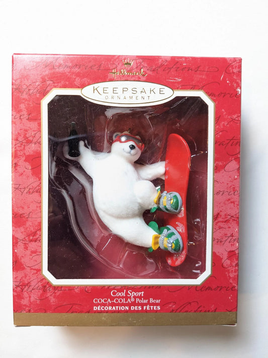 Hallmark 2001 Cool Sport Polar Bear Christmas Ornament