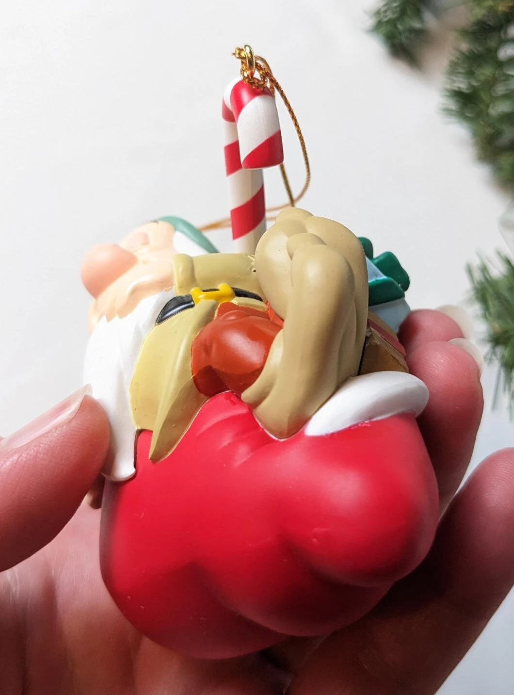 Vintage Sleepy Snow White Christmas Ornament