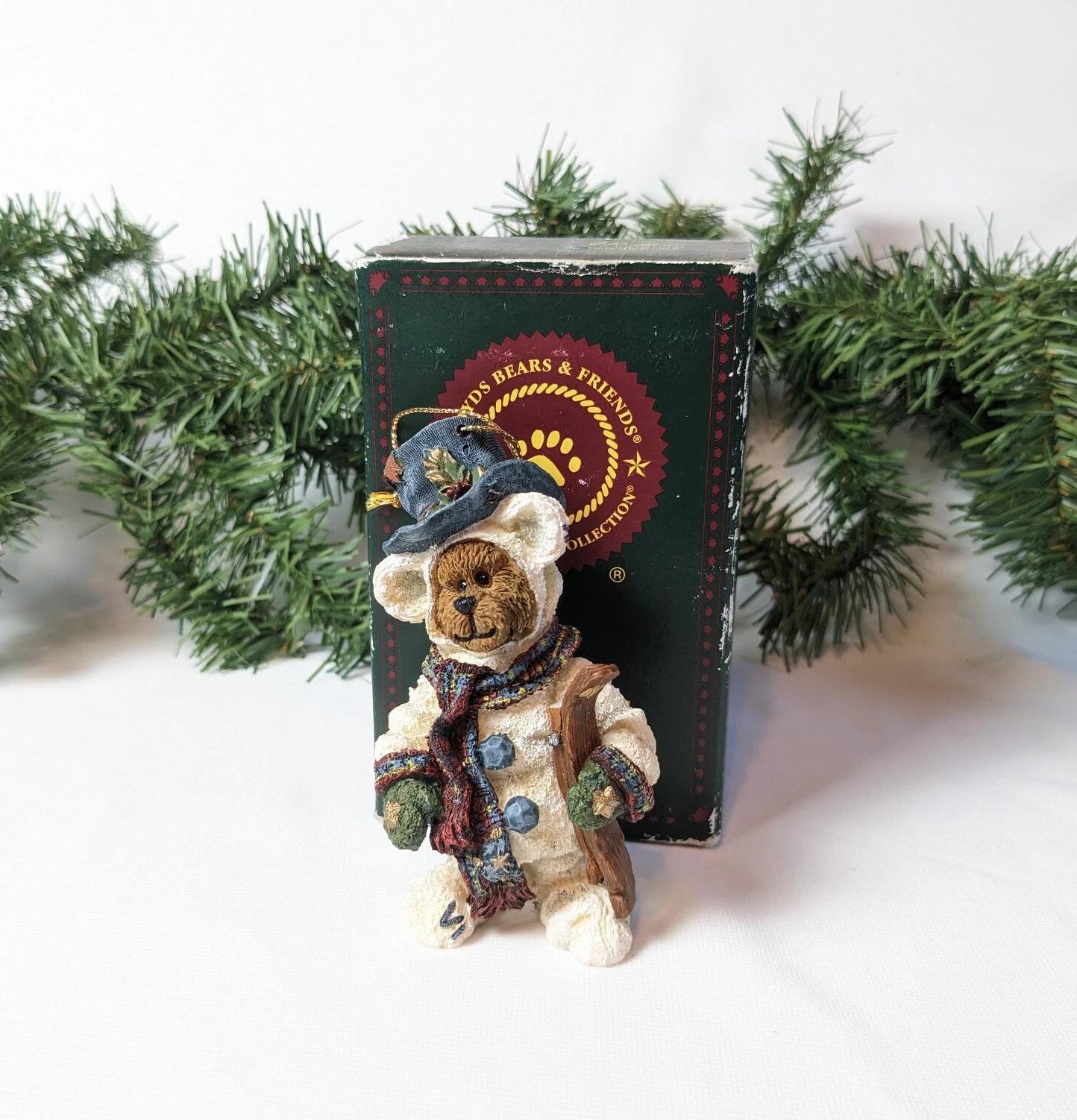 Vintage Boyds Bears Snowbearski Christmas Ornament