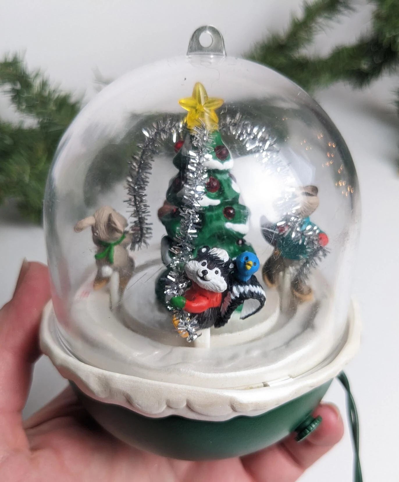 Vintage Light & Motion Forest Frolics Christmas Ornament