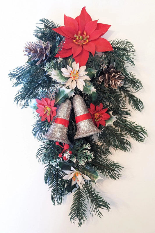 Vintage Plastic MCM Christmas Door Swag