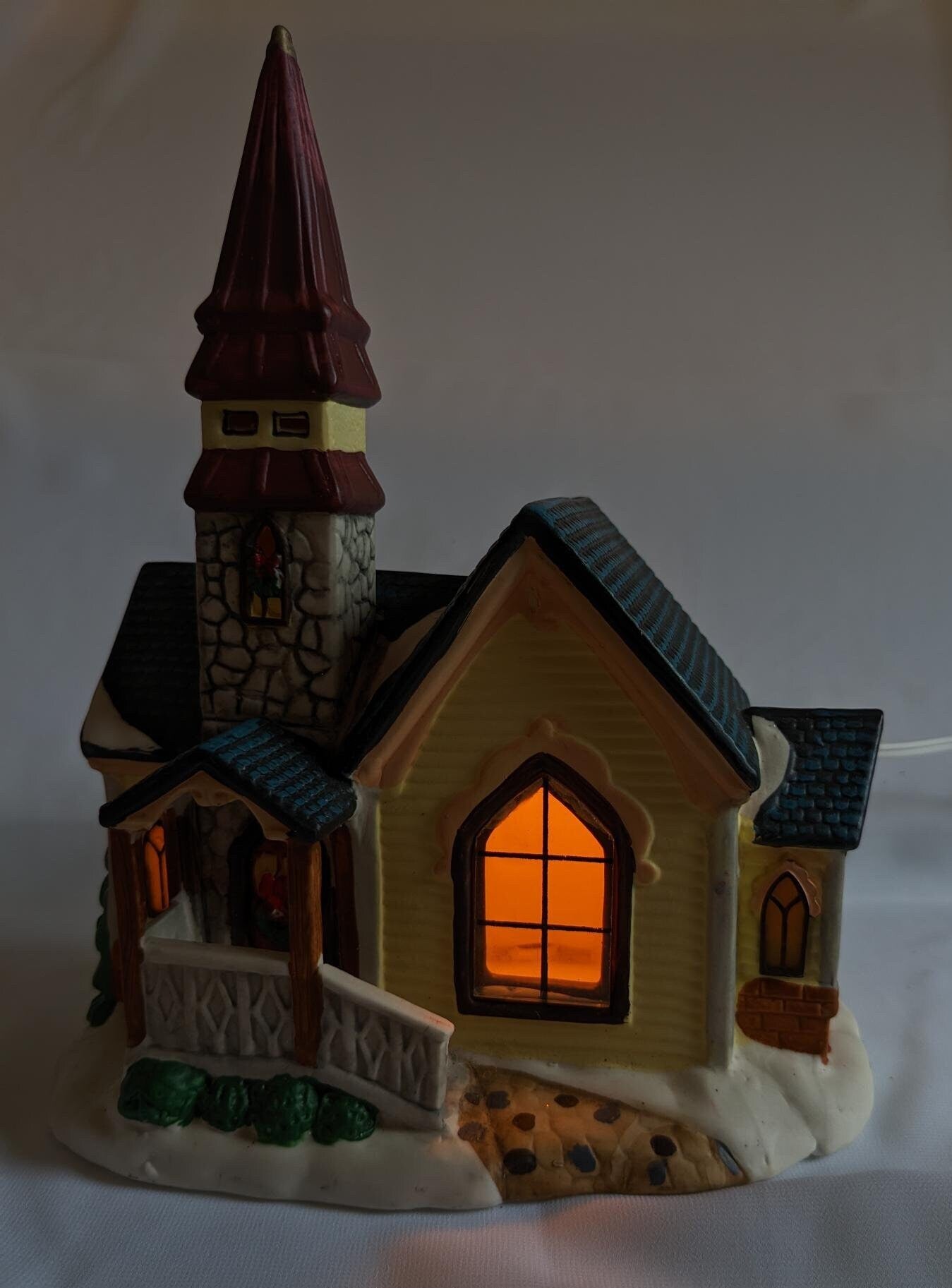 Vintage Victorian Christmas Village Church