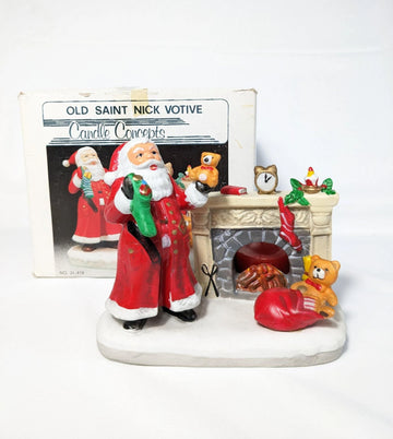 Old Saint Nick Christmas Votive Holder