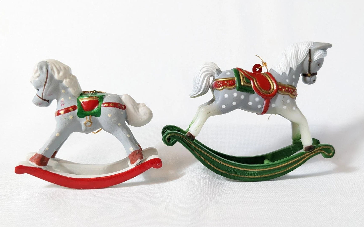 Vintage Rocking Horse Christmas Ornaments