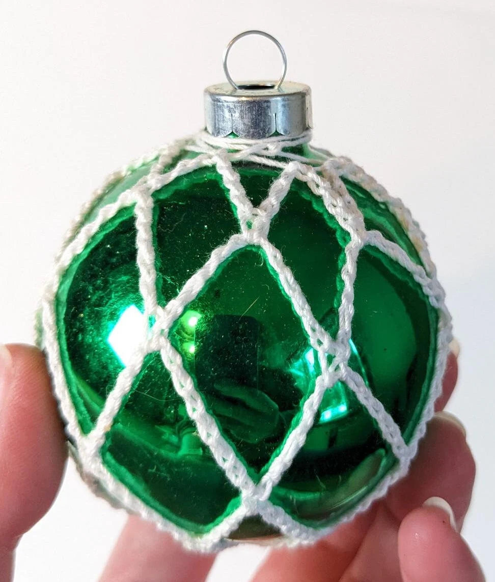 Crotchet Christmas Ornaments, Set Of 4