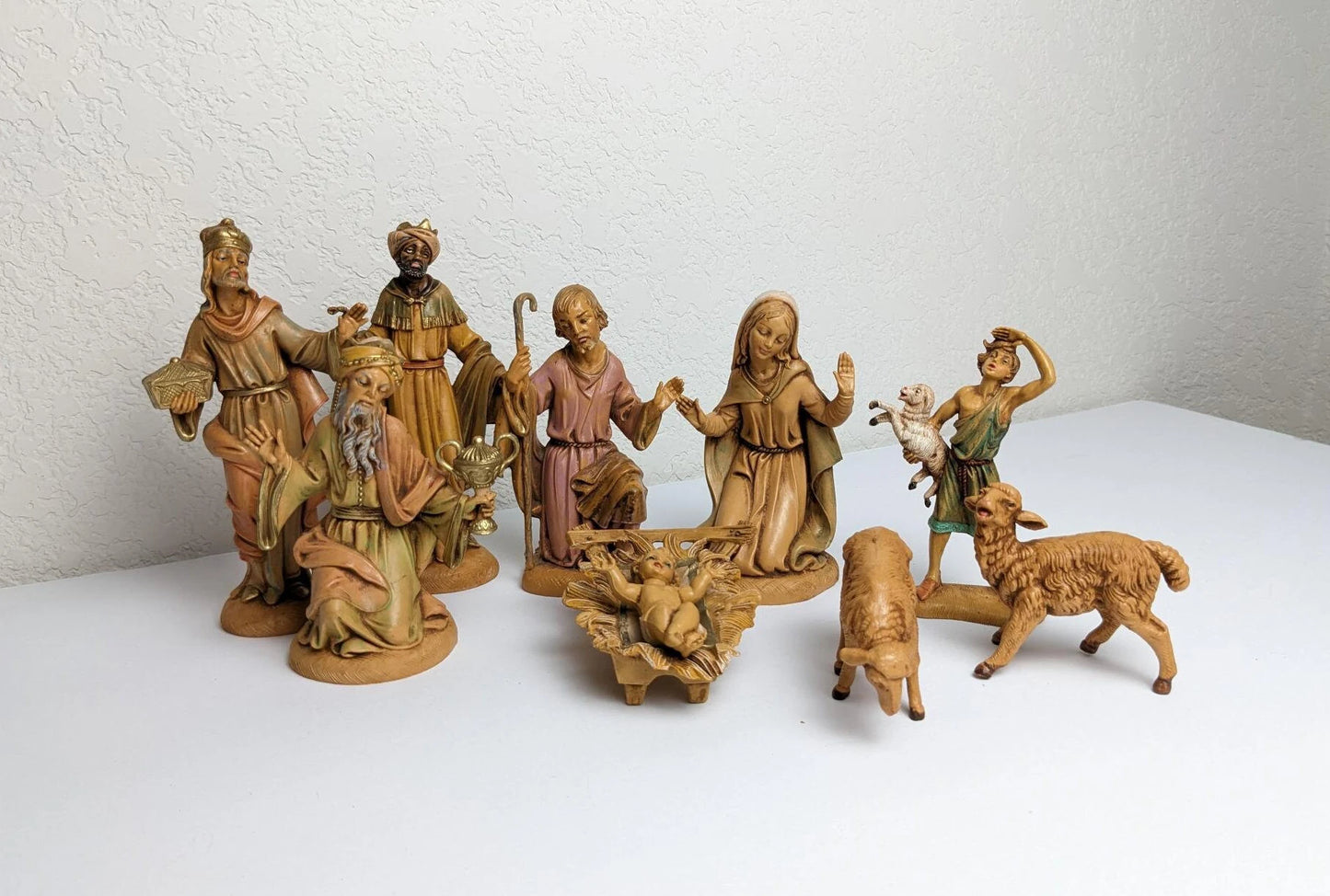 Vintage Fontanini Depose Italy Christmas Nativity Set