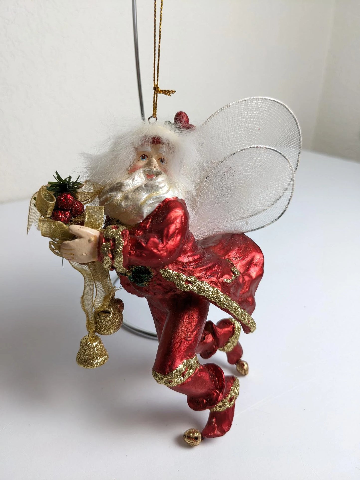 Elf Santa Lollipop Fairy Ornament