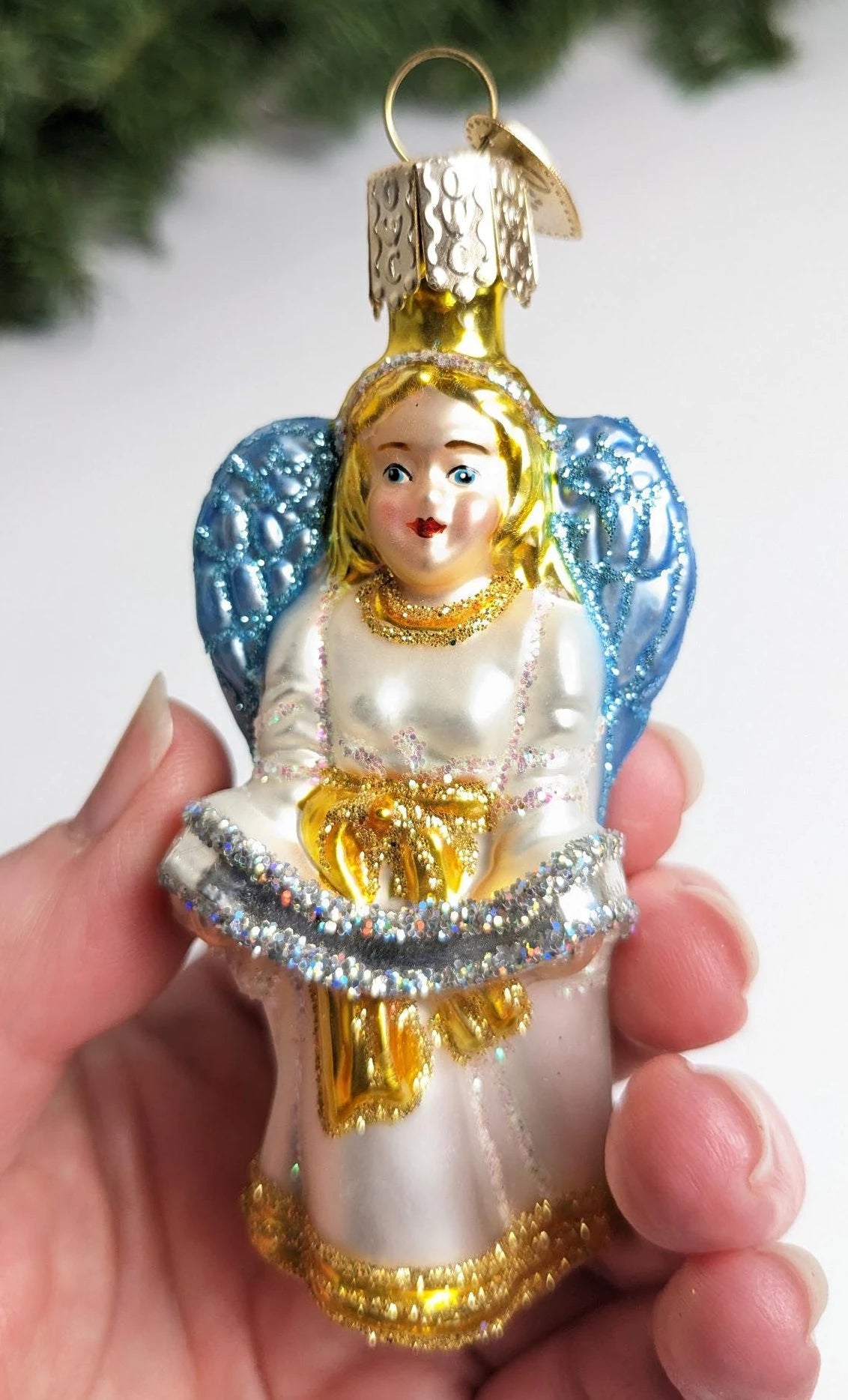 Glad Tiding Angel Old World Christmas Ornament