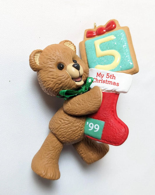 Vintage Hallmark Keepsake Child's Fifth Christmas Ornament