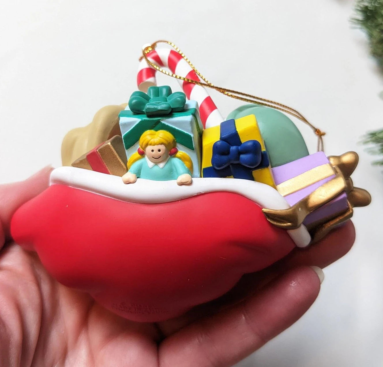 Vintage Sleepy Snow White Christmas Ornament