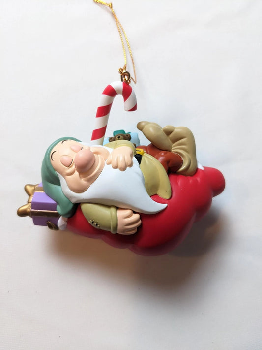 Vintage Sleepy Snow White Christmas Ornament