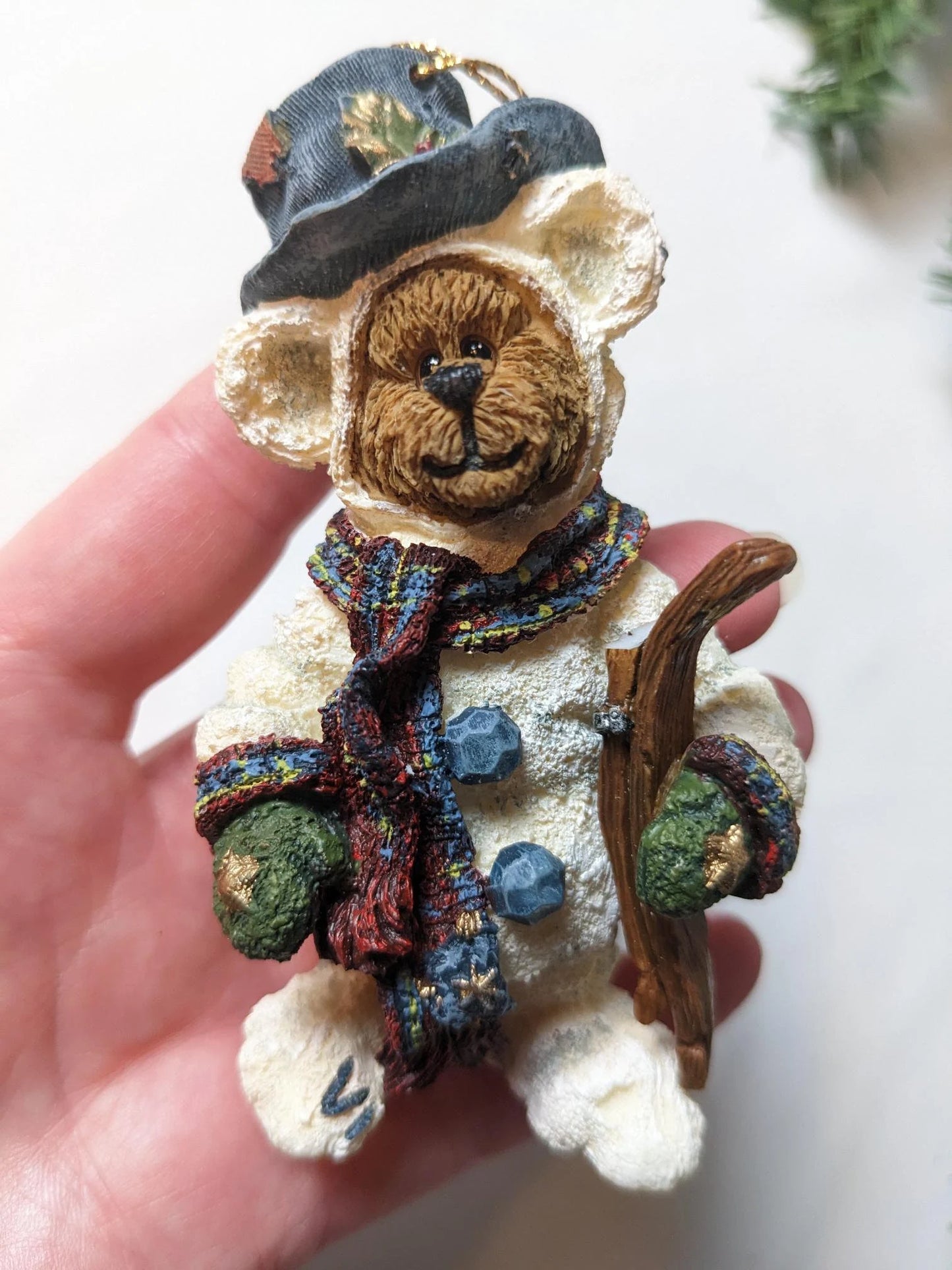 Vintage Boyds Bears Snowbearski Christmas Ornament