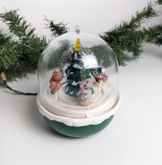 Vintage Light & Motion Forest Frolics Christmas Ornament