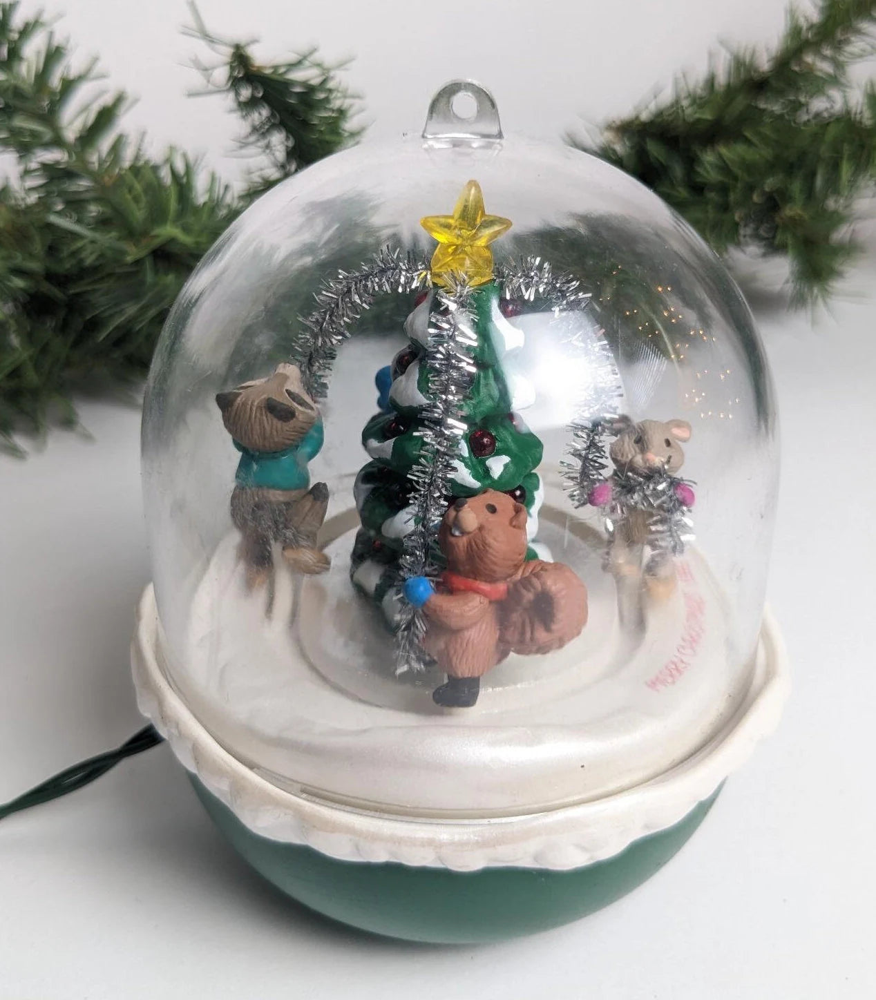 Vintage Light & Motion Forest Frolics Christmas Ornament