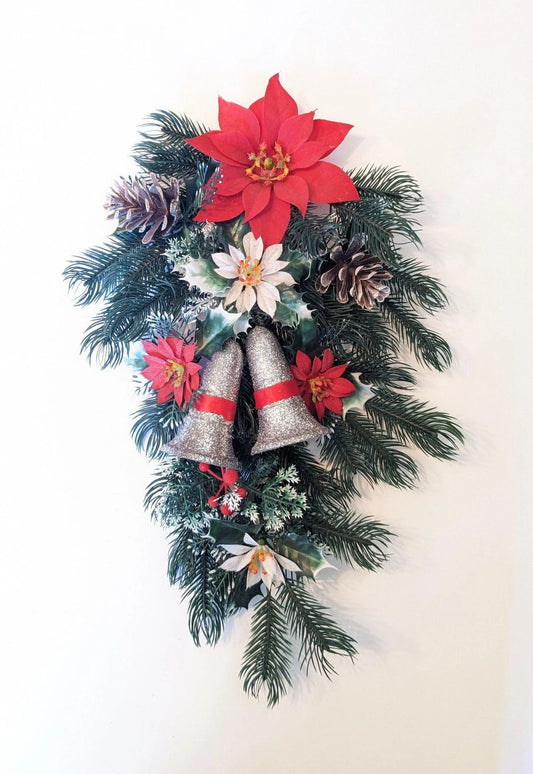 Vintage Plastic MCM Christmas Door Swag