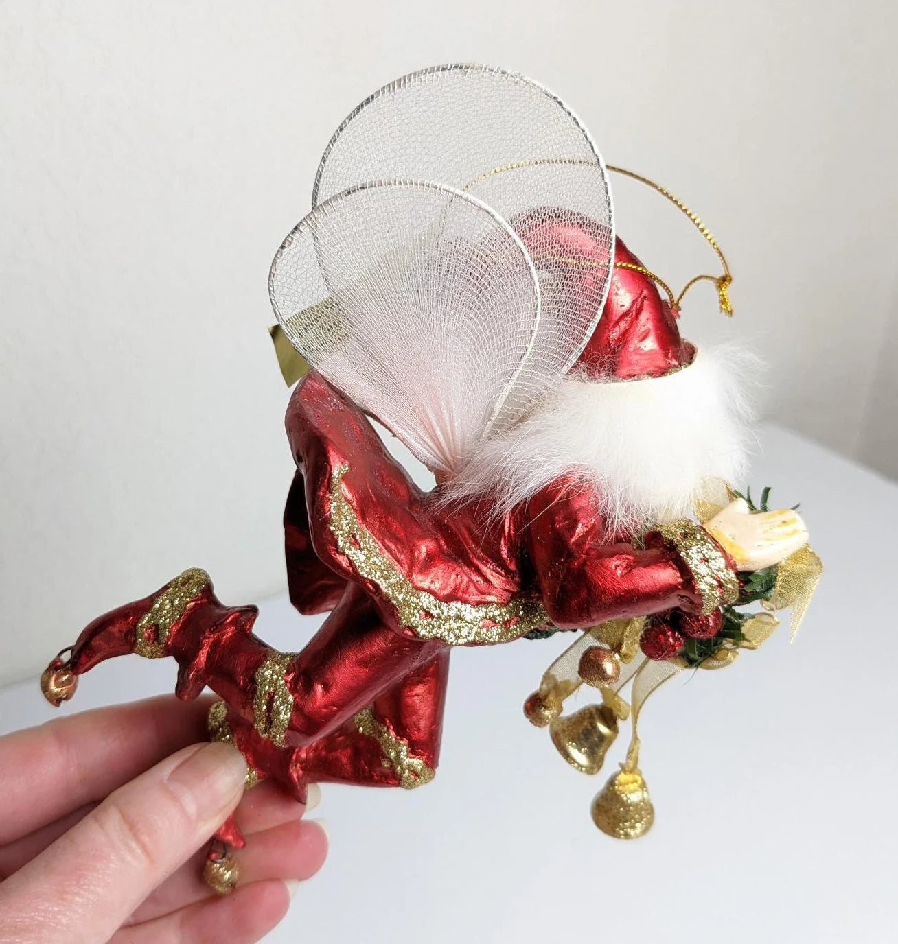 Elf Santa Lollipop Fairy Ornament