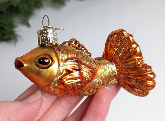 Graceful Goldfish Old World Christmas Ornament