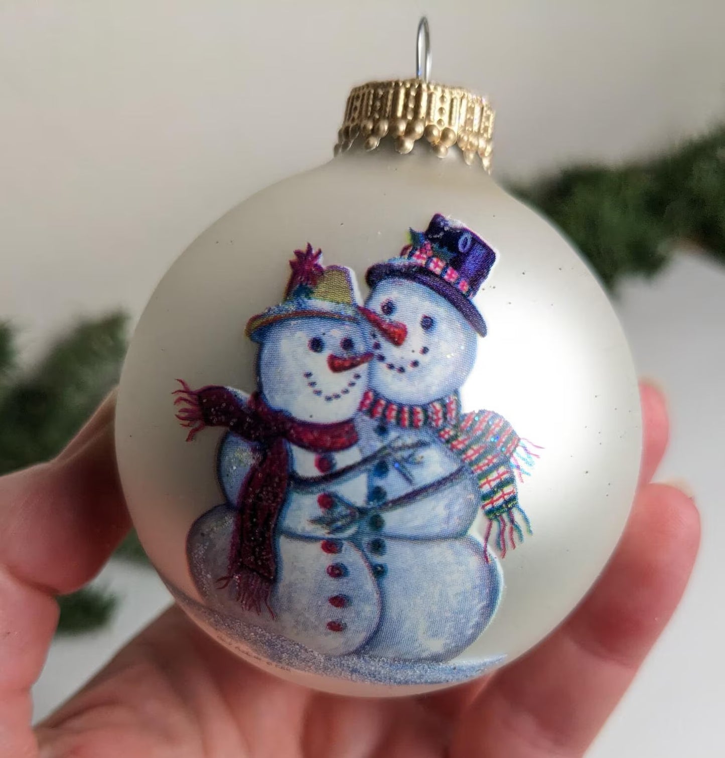 Vintage Krebs Snowman Ornaments